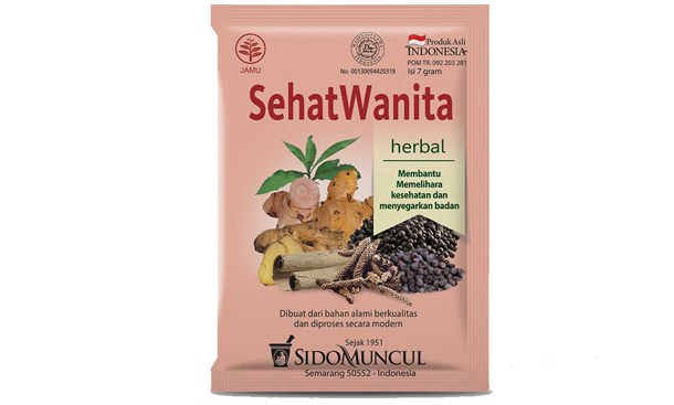 Jamu Sido Muncul Sehat Wanita (10 Sachet / Pack) - Herba Kesihatan Wanita / Kesegaran Badan & Dalaman Original Indonesia