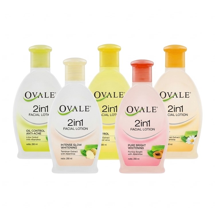 Ovale Facial Lotion 2in1 Cleanser Toner Whitening Anti Acne Oil Control Skincare 200ml
