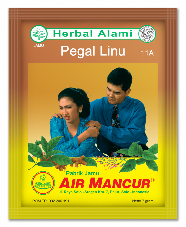 Jamu Air Mancur Pegal Linu 11A (7g)10 Sachet - Ubat Lenguh Badan, Sakit Otot & Urat Saraf / Herbal Alami Original Indonesia