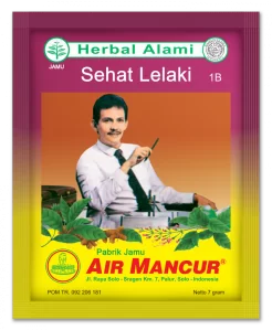 Jamu Air Mancur Sehat Lelaki 1B (7g) 10 Sachet - Suplemen Tenaga Lelaki, Tambah Stamina & Meredakan Lenguh Badan / Herbal Alami Original Indonesia